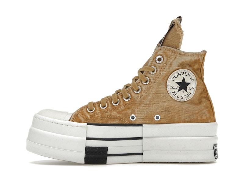 Converse DBL DRKSTAR Chuck Taylor All Star 70 Hi Rick Owens DRKSHDW Overdye Blonde