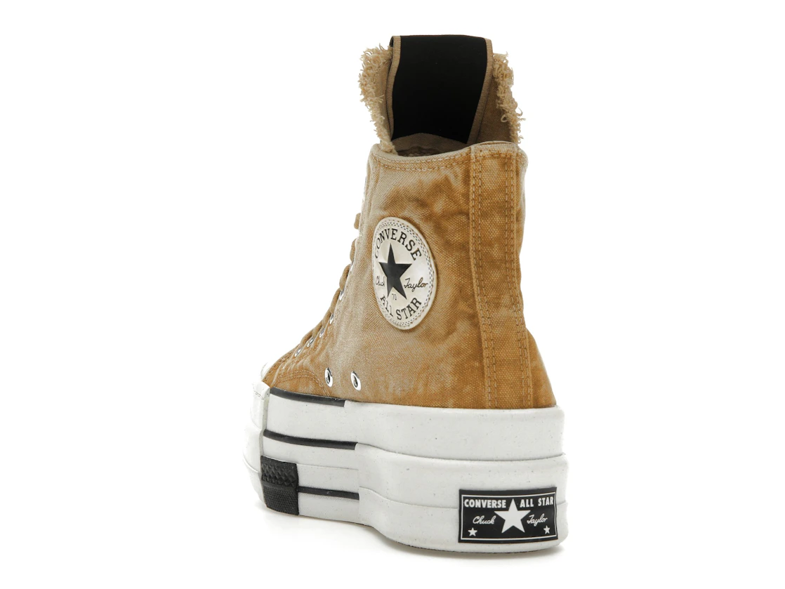 Converse DBL DRKSTAR Chuck Taylor All Star 70 Hi Rick Owens DRKSHDW Overdye Blonde