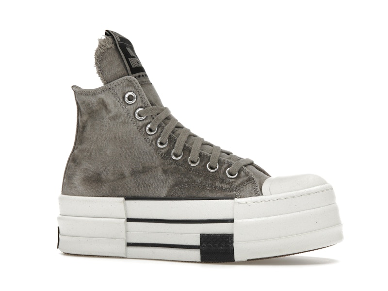 Converse DBL DRKSTAR Chuck Taylor All Star 70 Hi Rick Owens DRKSHDW Overdye Concrete