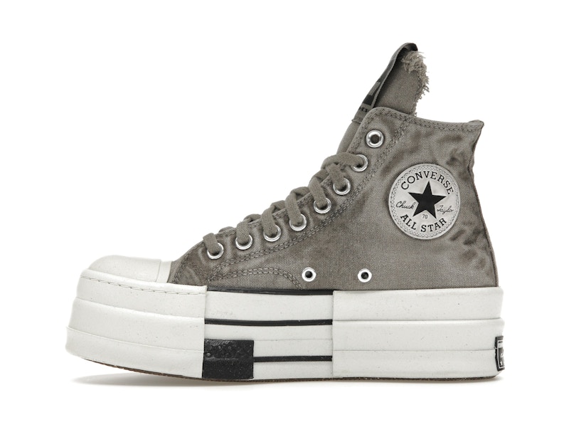 Converse DBL DRKSTAR Chuck Taylor All Star 70 Hi Rick Owens DRKSHDW Overdye Concrete