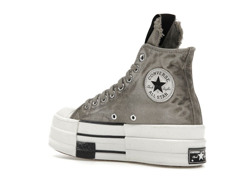 Converse DBL DRKSTAR Chuck Taylor All Star 70 Hi Rick Owens DRKSHDW Overdye Concrete