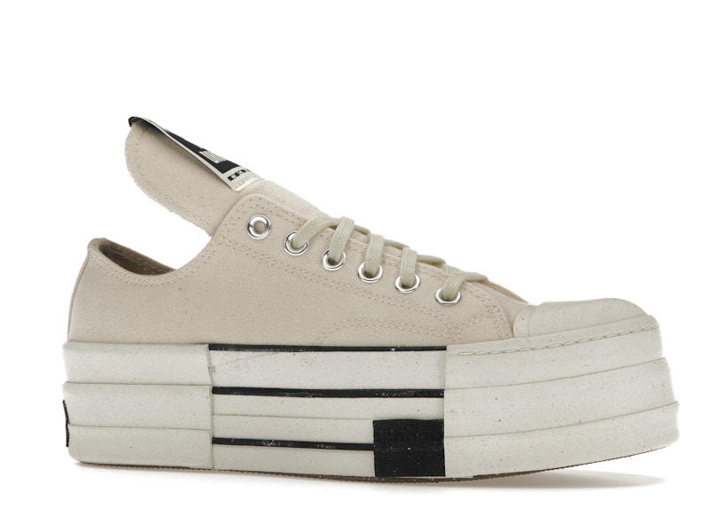 Converse DRKSHDW Chuck Taylor All Star DBL DRKSTAR Ox Rick Owens DRKSTAR Natural Ivory