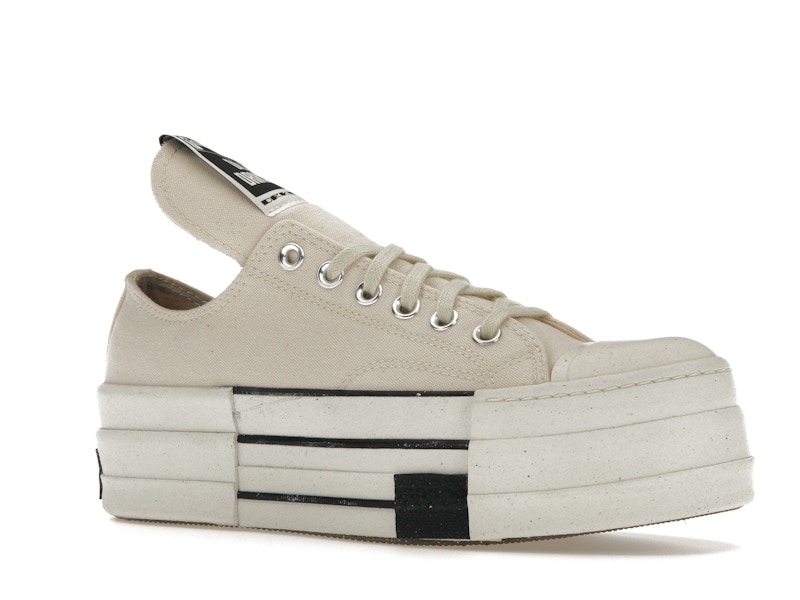Converse DRKSHDW Chuck Taylor All Star DBL DRKSTAR Ox Rick Owens DRKSTAR Natural Ivory