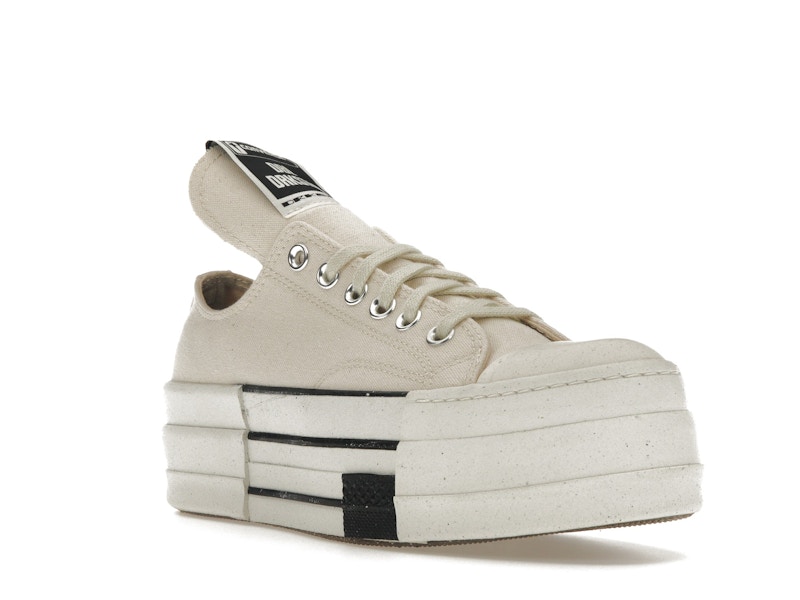Converse DRKSHDW Chuck Taylor All Star DBL DRKSTAR Ox Rick Owens DRKSTAR Natural Ivory