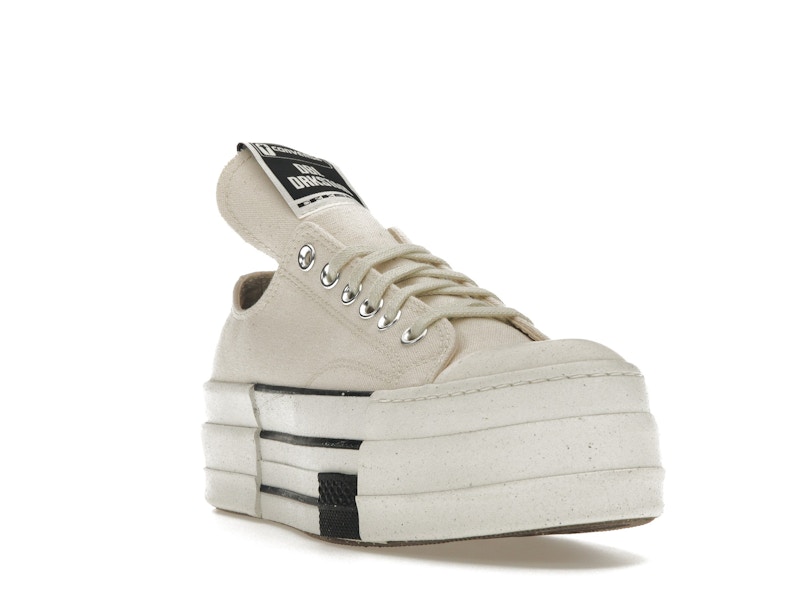 Converse DRKSHDW Chuck Taylor All Star DBL DRKSTAR Ox Rick Owens DRKSTAR Natural Ivory
