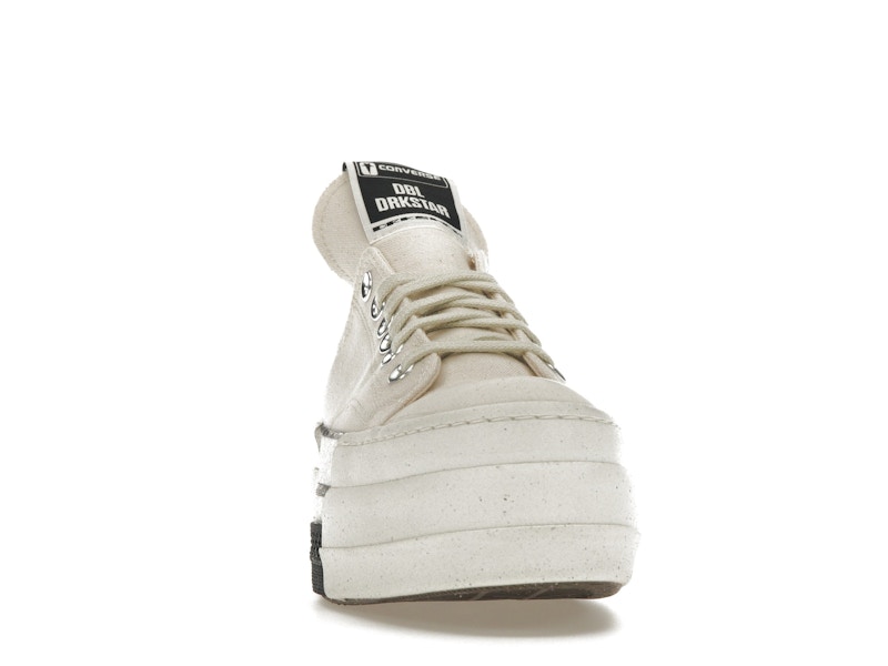 Converse DRKSHDW Chuck Taylor All Star DBL DRKSTAR Ox Rick Owens DRKSTAR Natural Ivory