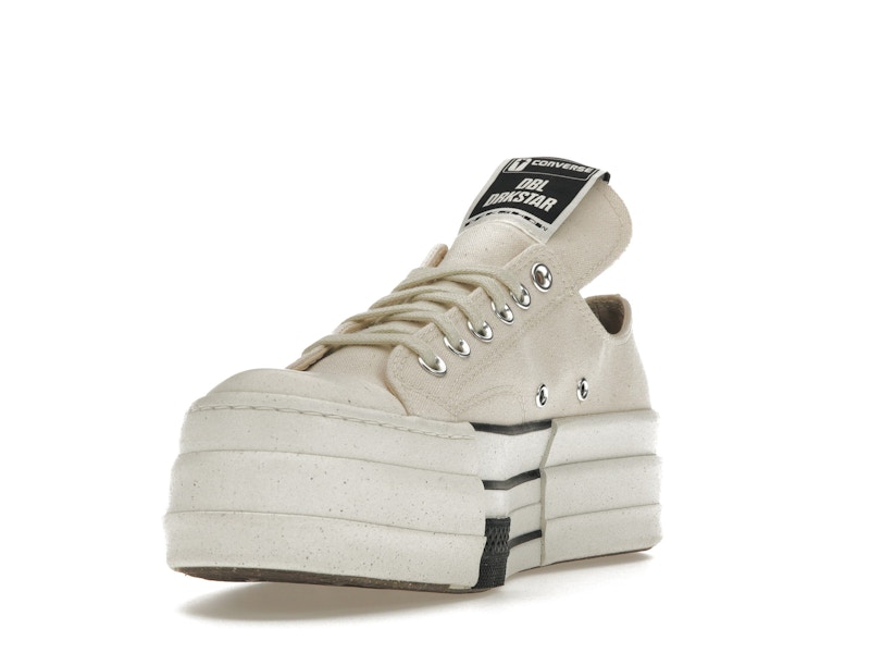 Converse DRKSHDW Chuck Taylor All Star DBL DRKSTAR Ox Rick Owens DRKSTAR Natural Ivory