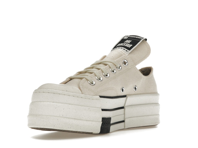 Converse DRKSHDW Chuck Taylor All Star DBL DRKSTAR Ox Rick Owens DRKSTAR Natural Ivory