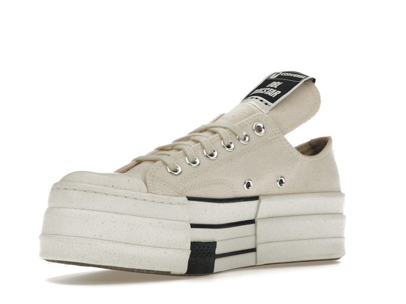 Converse DRKSHDW Chuck Taylor All Star DBL DRKSTAR Ox Rick Owens DRKSTAR Natural Ivory