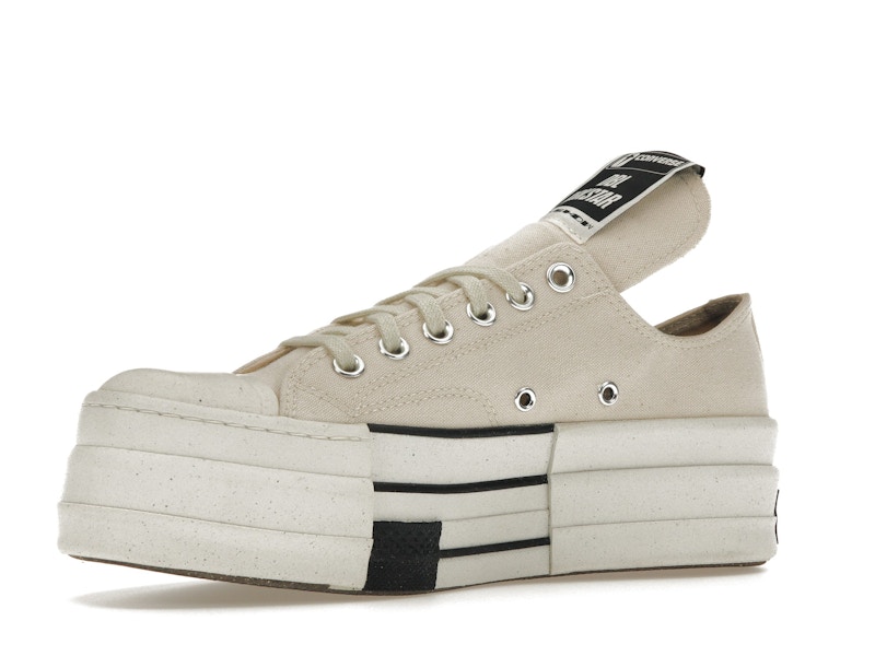 Converse DRKSHDW Chuck Taylor All Star DBL DRKSTAR Ox Rick Owens DRKSTAR Natural Ivory