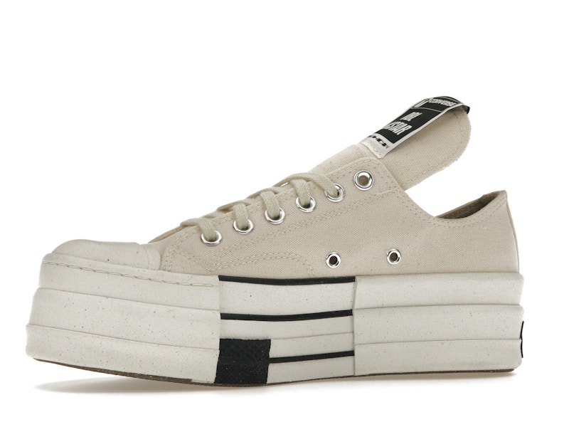 Converse DRKSHDW Chuck Taylor All Star DBL DRKSTAR Ox Rick Owens DRKSTAR Natural Ivory