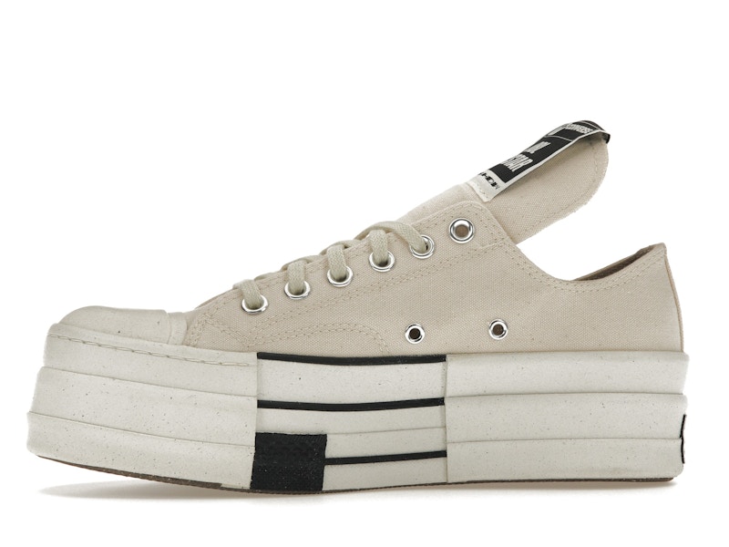 Converse DRKSHDW Chuck Taylor All Star DBL DRKSTAR Ox Rick Owens DRKSTAR Natural Ivory
