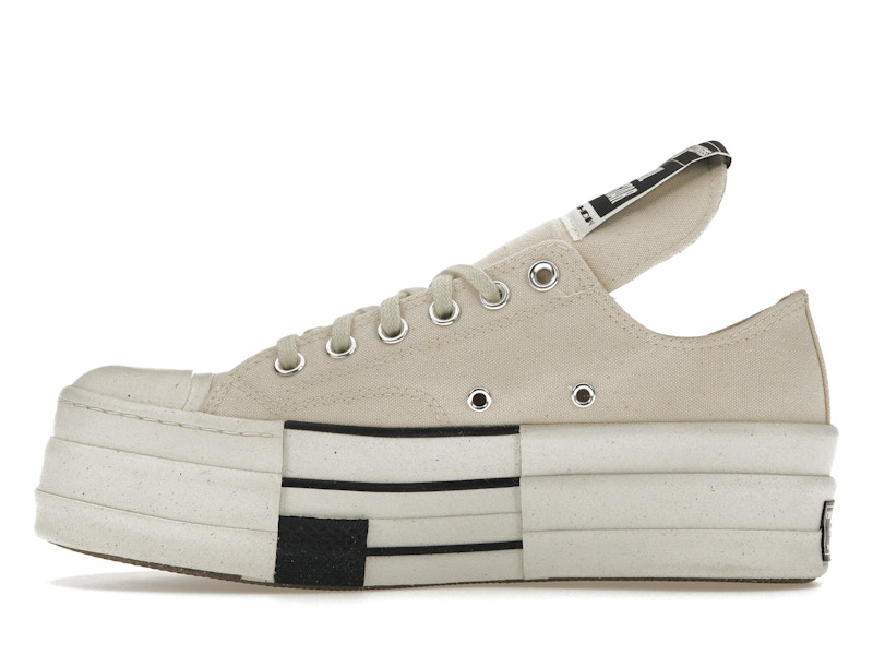 Converse DRKSHDW Chuck Taylor All Star DBL DRKSTAR Ox Rick Owens DRKSTAR Natural Ivory