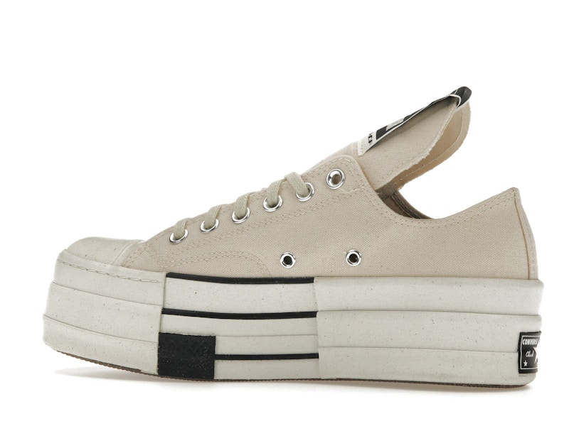 Converse DRKSHDW Chuck Taylor All Star DBL DRKSTAR Ox Rick Owens DRKSTAR Natural Ivory