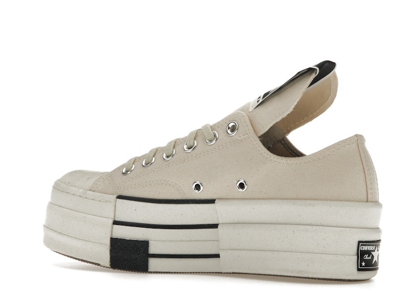 Converse DRKSHDW Chuck Taylor All Star DBL DRKSTAR Ox Rick Owens DRKSTAR Natural Ivory