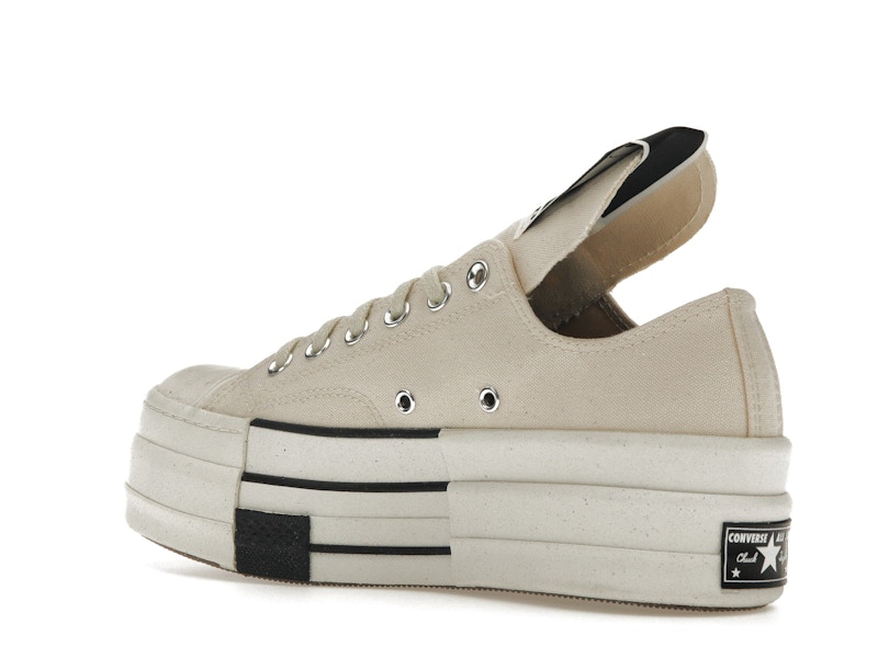 Converse DRKSHDW Chuck Taylor All Star DBL DRKSTAR Ox Rick Owens DRKSTAR Natural Ivory