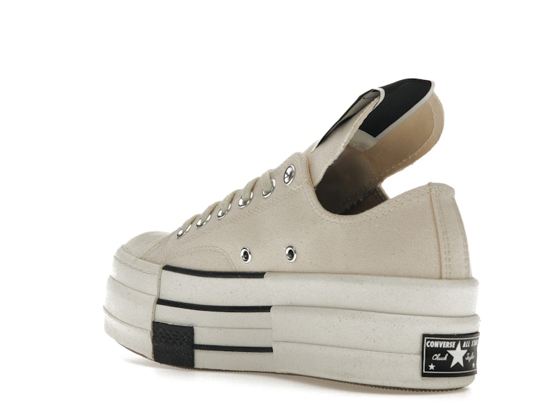 Converse DRKSHDW Chuck Taylor All Star DBL DRKSTAR Ox Rick Owens DRKSTAR Natural Ivory