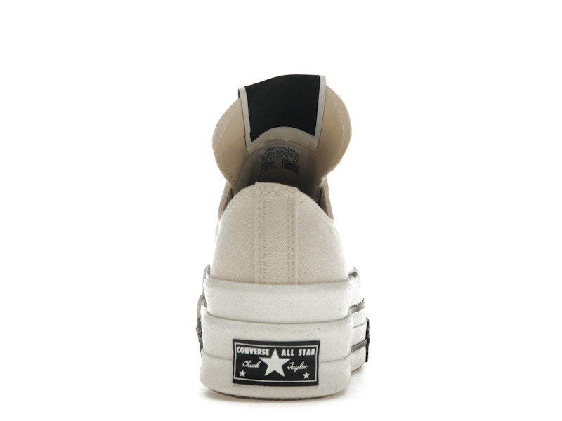Converse DRKSHDW Chuck Taylor All Star DBL DRKSTAR Ox Rick Owens DRKSTAR Natural Ivory