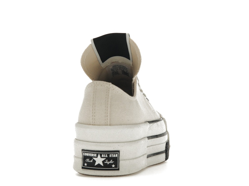 Converse DRKSHDW Chuck Taylor All Star DBL DRKSTAR Ox Rick Owens DRKSTAR Natural Ivory