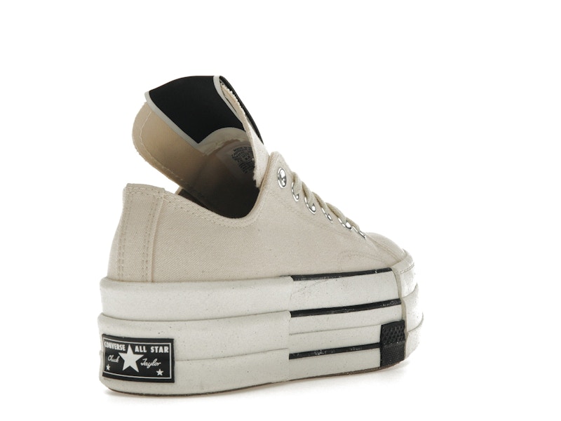 Converse DRKSHDW Chuck Taylor All Star DBL DRKSTAR Ox Rick Owens DRKSTAR Natural Ivory