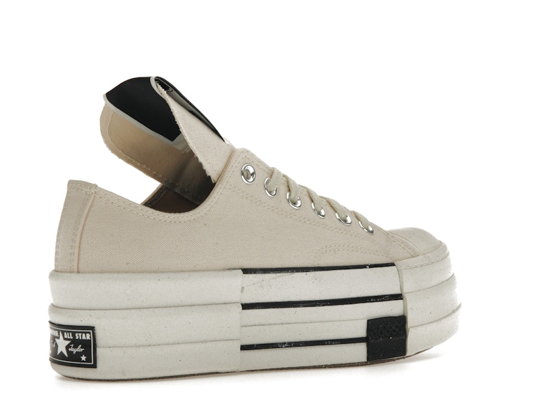 Converse DRKSHDW Chuck Taylor All Star DBL DRKSTAR Ox Rick Owens DRKSTAR Natural Ivory