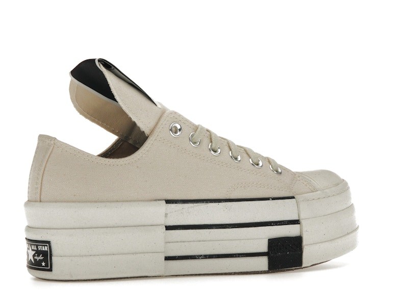 Converse DRKSHDW Chuck Taylor All Star DBL DRKSTAR Ox Rick Owens DRKSTAR Natural Ivory