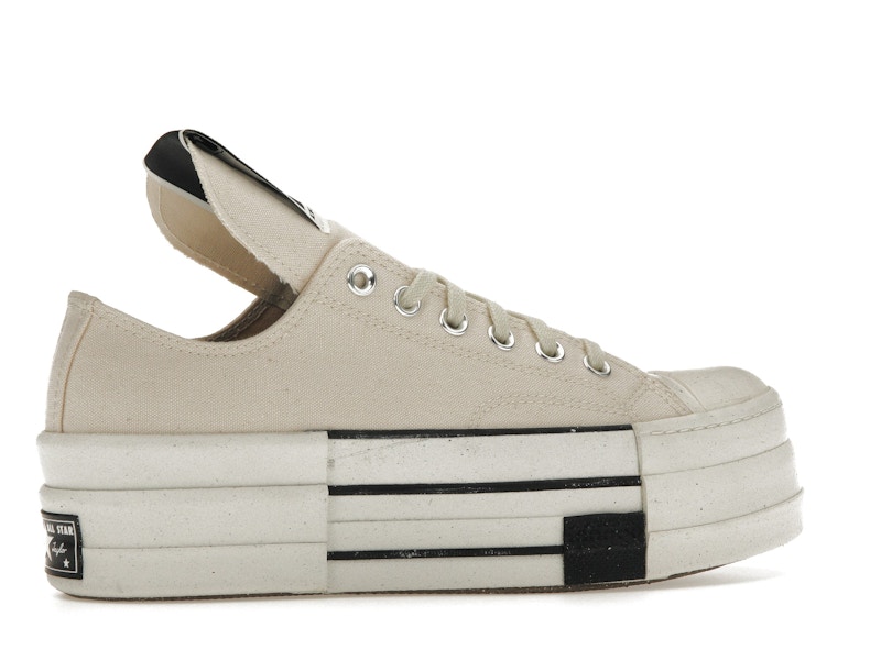 Converse DRKSHDW Chuck Taylor All Star DBL DRKSTAR Ox Rick Owens DRKSTAR Natural Ivory