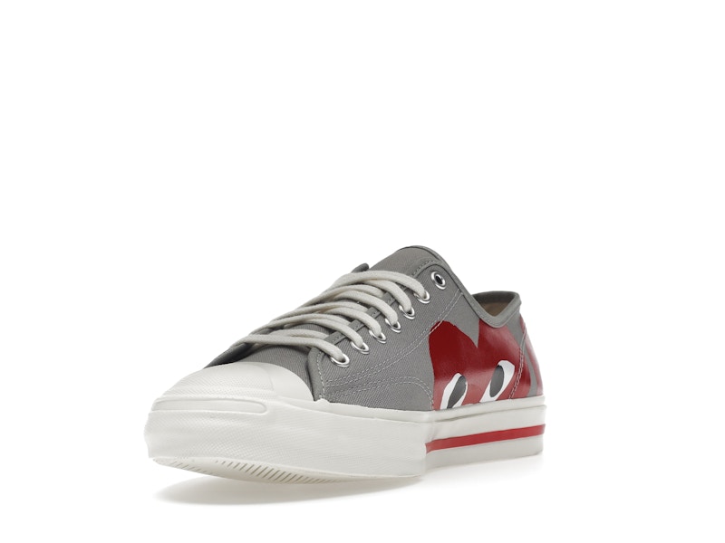 Converse Jack Purcell Comme des Garcons PLAY Grey Red