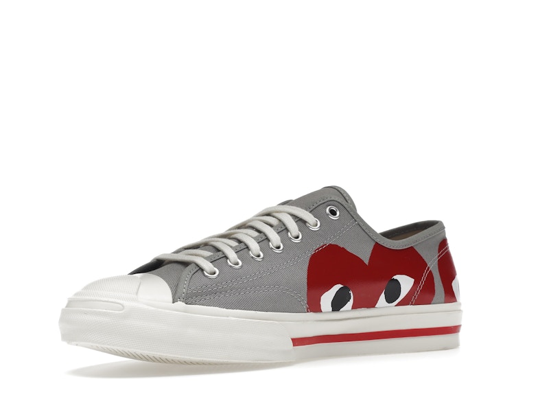 Converse Jack Purcell Comme des Garcons PLAY Grey Red