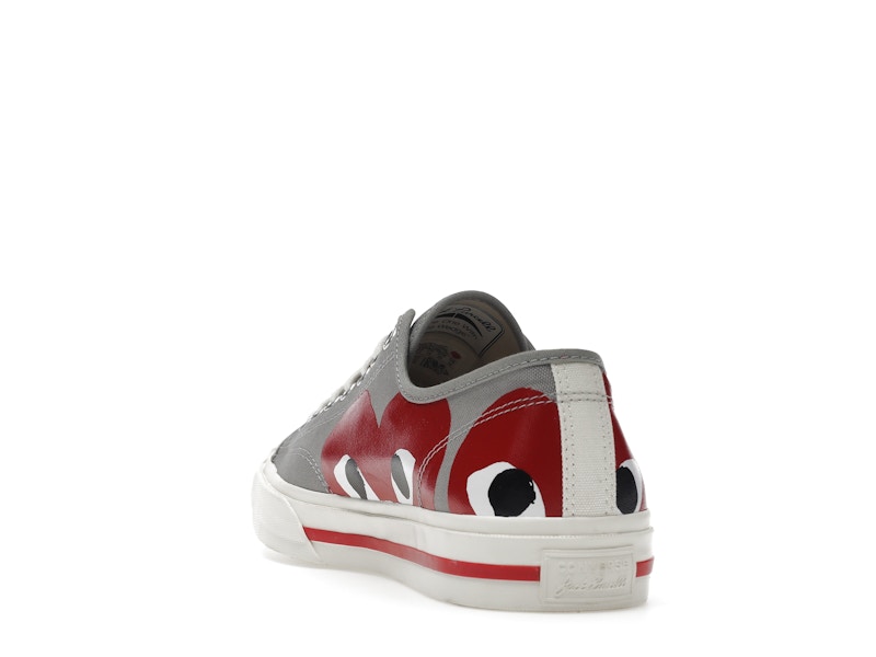 Converse Jack Purcell Comme des Garcons PLAY Grey Red