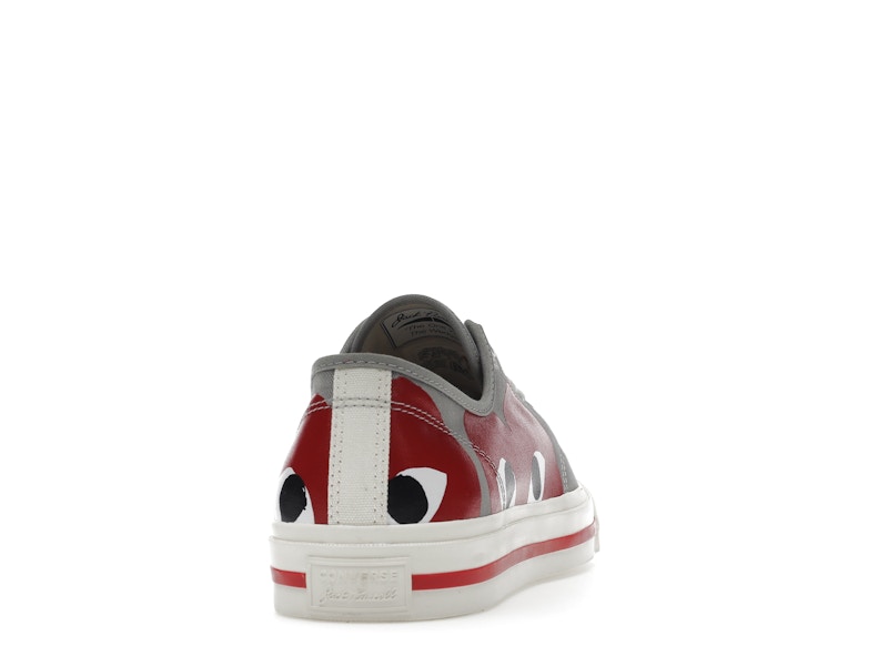 Converse Jack Purcell Comme des Garcons PLAY Grey Red