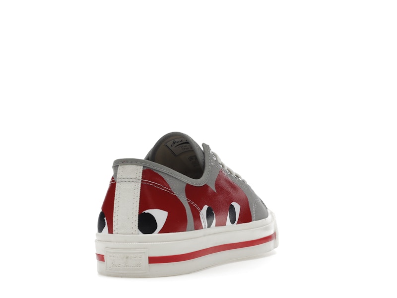 Converse Jack Purcell Comme des Garcons PLAY Grey Red