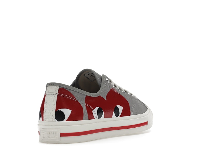 Converse Jack Purcell Comme des Garcons PLAY Grey Red