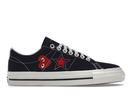 Converse One Star Ox Comme des Garcons PLAY Black A01791C US