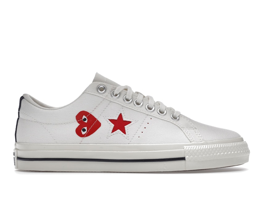 Spytte ud bidragyder At passe Converse One Star Ox Comme des Garcons PLAY White - A01792C - US