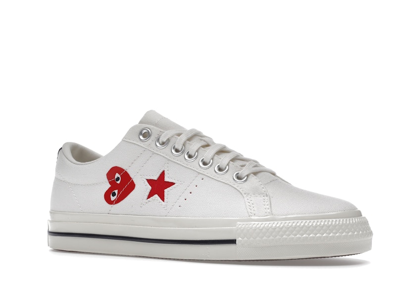 Converse One Star Ox Comme des Garcons PLAY White