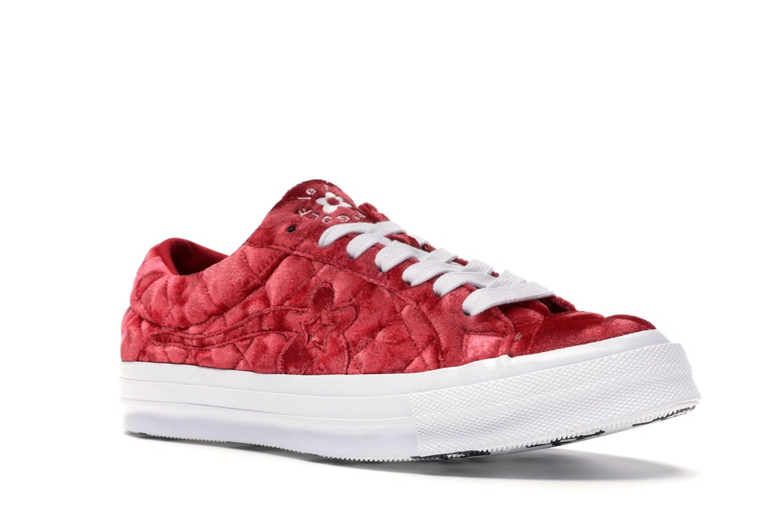 Converse One Star Ox Golf le Fleur TTC Quilted Velvet Barbados Cherry