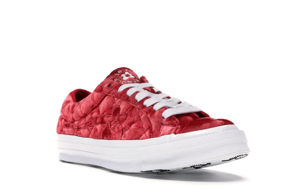 Converse One Star Ox Golf le Fleur TTC Quilted Velvet Barbados Cherry