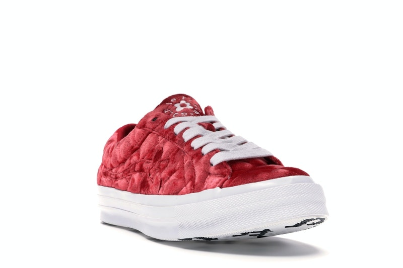 Converse One Star Ox Golf le Fleur TTC Quilted Velvet Barbados Cherry
