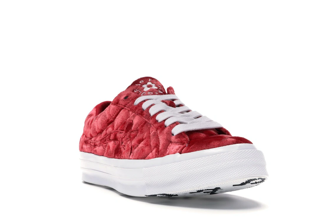 Converse One Star Ox Golf le Fleur TTC Quilted Velvet Barbados Cherry