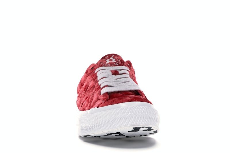 Converse One Star Ox Golf le Fleur TTC Quilted Velvet Barbados Cherry