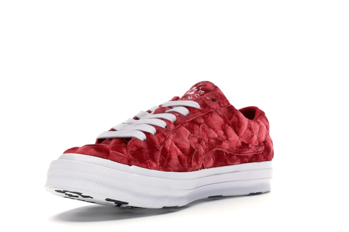 Converse One Star Ox Golf le Fleur TTC Quilted Velvet Barbados Cherry