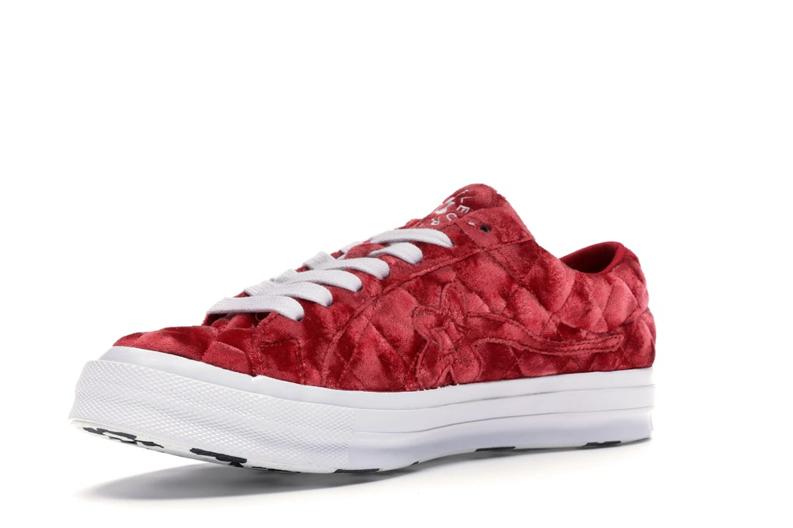 Converse One Star Ox Golf le Fleur TTC Quilted Velvet Barbados Cherry