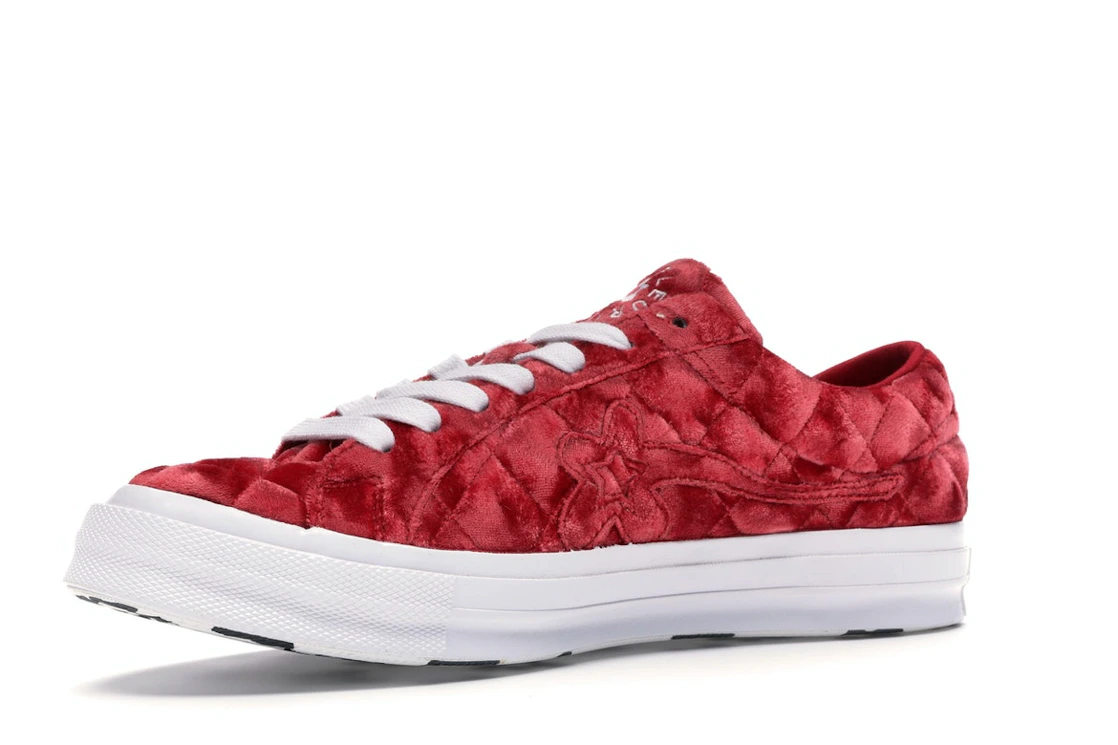 Converse One Star Ox Golf le Fleur TTC Quilted Velvet Barbados Cherry
