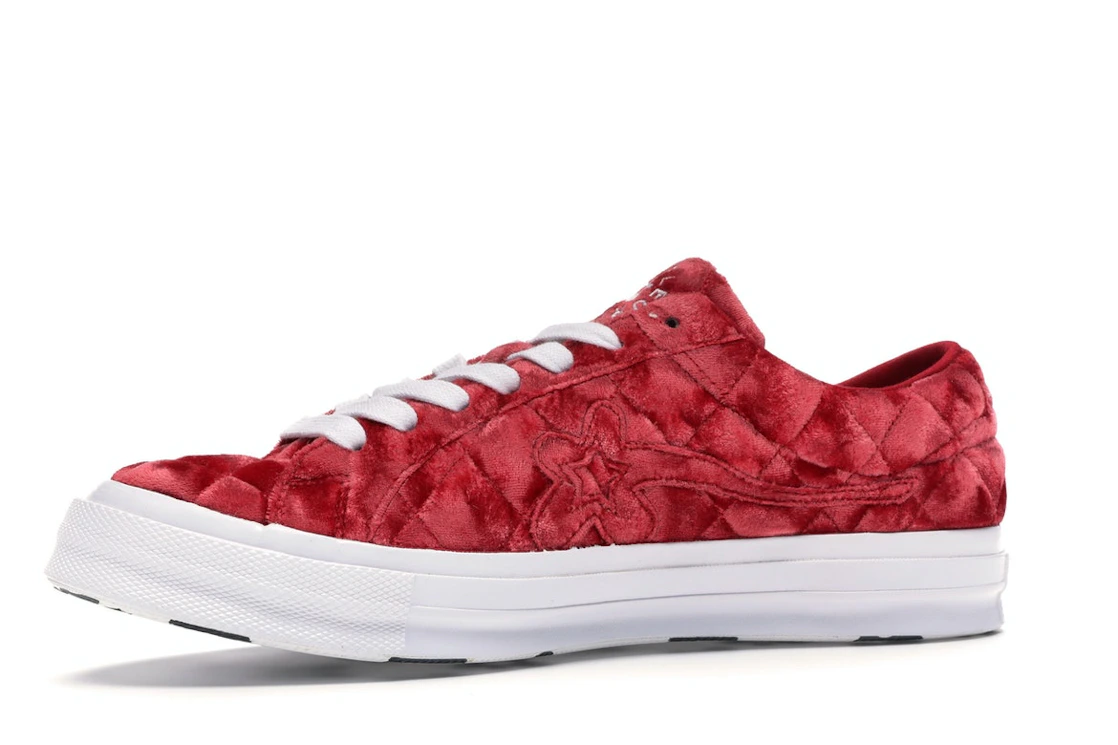 Converse One Star Ox Golf le Fleur TTC Quilted Velvet Barbados Cherry