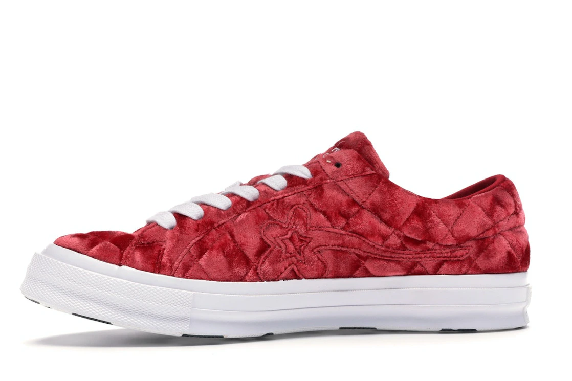 Converse One Star Ox Golf le Fleur TTC Quilted Velvet Barbados Cherry
