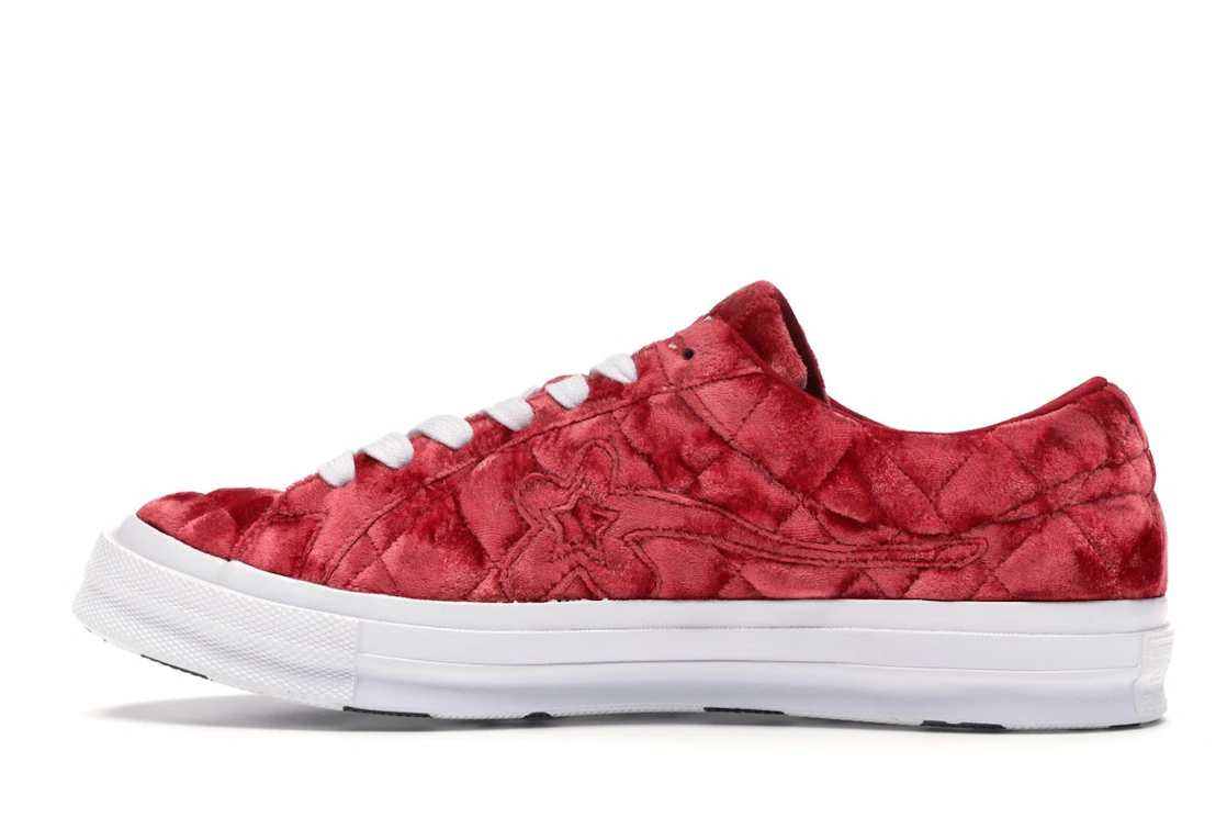 Converse One Star Ox Golf le Fleur TTC Quilted Velvet Barbados Cherry