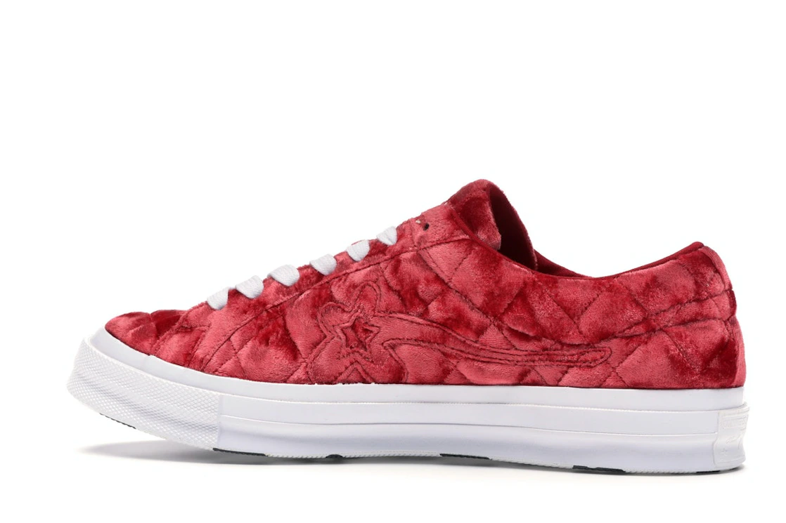 Converse One Star Ox Golf le Fleur TTC Quilted Velvet Barbados Cherry