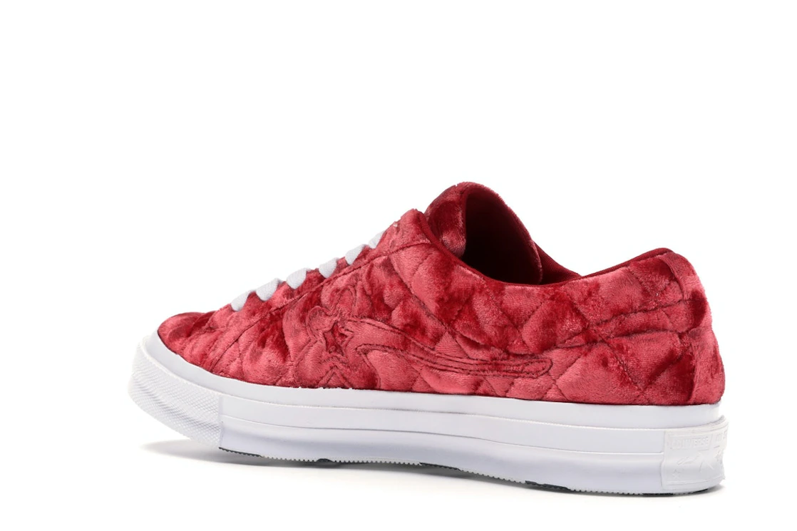Converse One Star Ox Golf le Fleur TTC Quilted Velvet Barbados Cherry