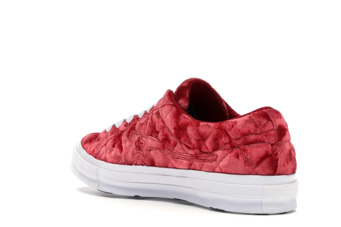 Converse One Star Ox Golf le Fleur TTC Quilted Velvet Barbados Cherry